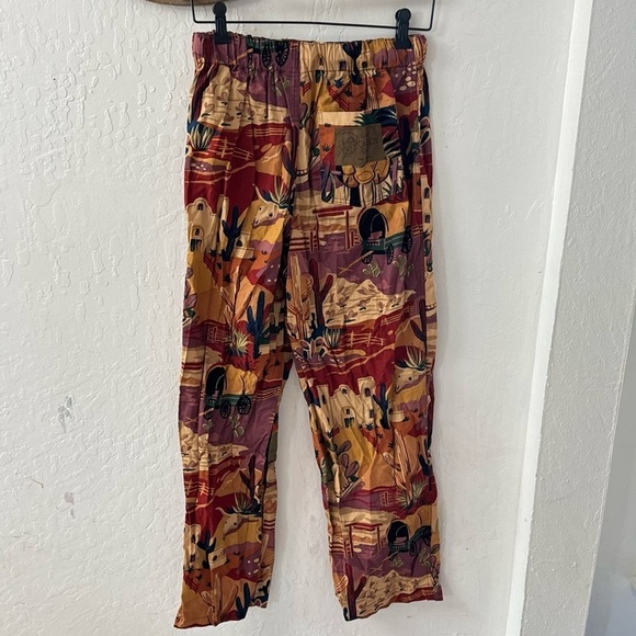 Original Cowboy Pajamas Sleep Pants Western Drawstring Small Made in Texas - Picture 5 of 5